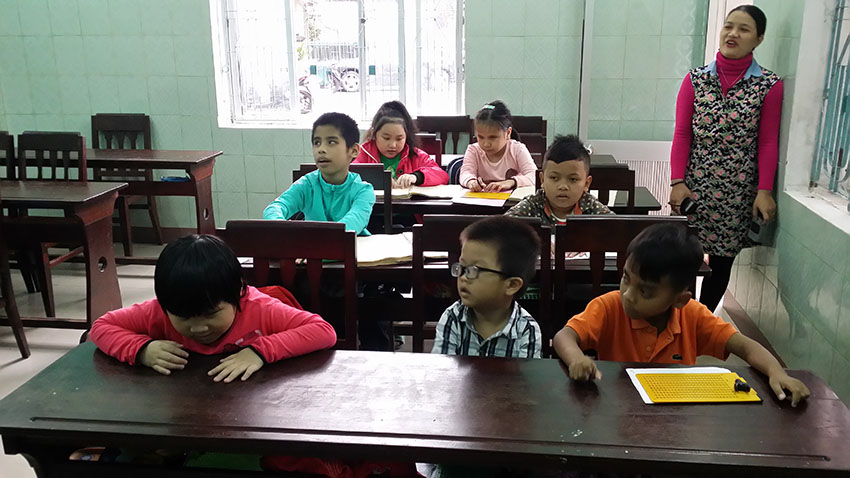 centre pour malvoyants à Hué